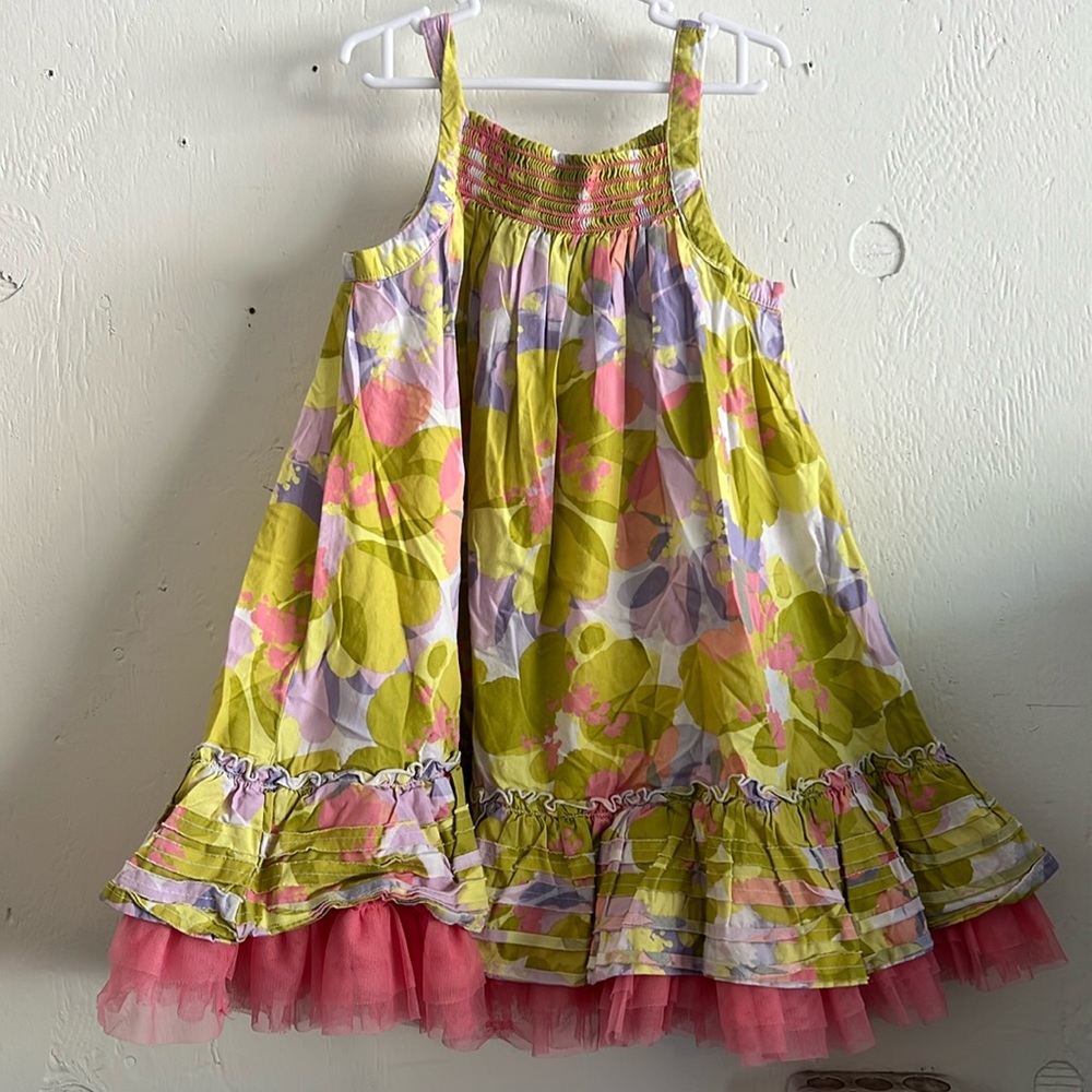 Cherokee spring dress tulle floral 5t